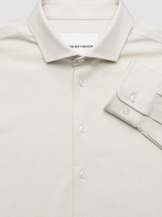 Classic Shirt Beige Twill Slim
