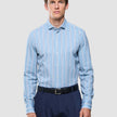 Classic Shirt Light Blue Herringbone Regular