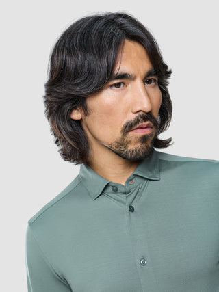 Classic Shirt Mist Green Slim