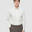 Classic Shirt Sand Herringbone Stripes Regular