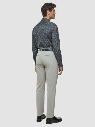 Classic Shirt Grey Floral Slim