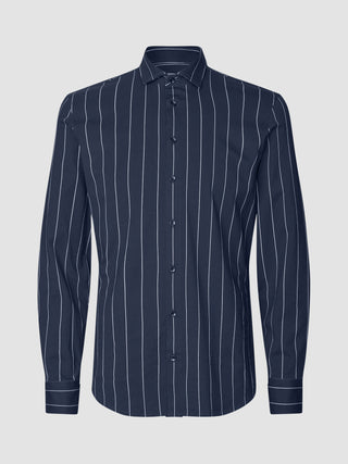 Classic Shirt Midnight Pinstripes Slim