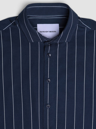 Classic Shirt Midnight Pinstripes Slim