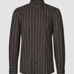 Classic Shirt Brown Pinstripes Regular