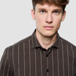Classic Shirt Brown Pinstripes Regular