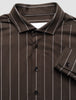 Classic Shirt Brown Pinstripes Regular