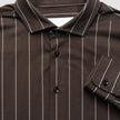 Classic Shirt Brown Pinstripes Regular