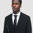 Tie Herringbone Black