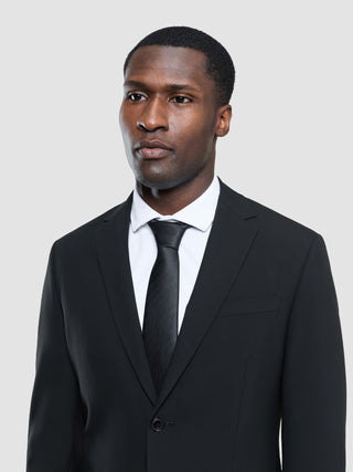 Tie Herringbone Black