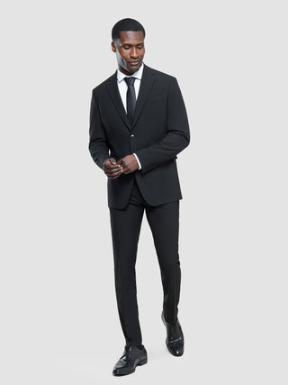 Tie Herringbone Black
