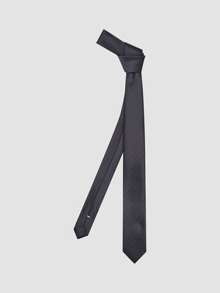 Tie Herringbone Black