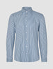 Classic Shirt Marine Herringbone Slim