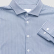 Classic Shirt Marine Herringbone Slim
