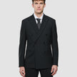 Double Breasted Essential Blazer Black