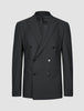 Double Breasted Essential Blazer Black