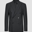 Double Breasted Essential Blazer Black