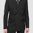 Double Breasted Essential Blazer Black