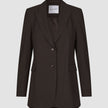 Women Ease Blazer Mocha Melange