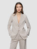 Women Ease Blazer Vanilla Melange