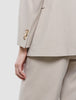 Women Ease Blazer Vanilla Melange