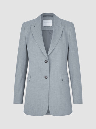 Women Ease Blazer Steel Melange