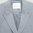 Women Ease Blazer Steel Melange
