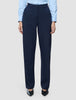 Women Ease Pants Straight Blue Nights