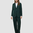 Women Ease Pants Straight Evergreen