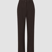 Women Ease Pants Straight Mocha Melange