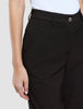 Women Ease Pants Straight Mocha Melange