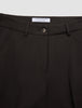 Women Ease Pants Straight Mocha Melange