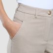 Women Ease Pants Straight Vanilla Melange