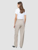 Women Ease Pants Straight Vanilla Melange