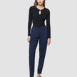 Women Ease Pants Tapered Blue Nights