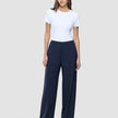 Women Ease Pants Wide Blue Nights