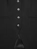 Women Ease Long Vest Black
