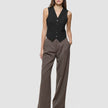 Women Ease Short Vest Black