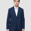 Essential Blazer Slim Navy Checks