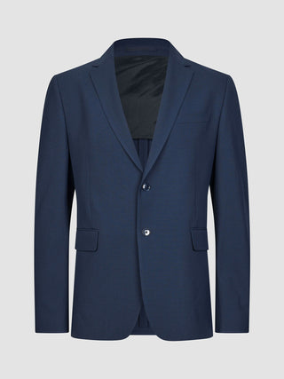 Essential Blazer Slim Navy Checks
