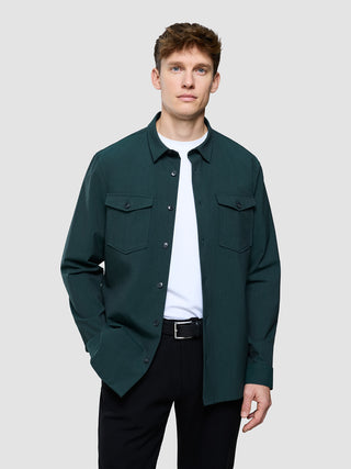Essential Overshirt Pine Green