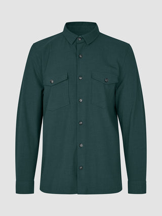 Essential Overshirt Pine Green
