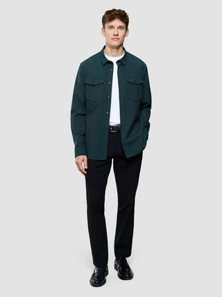 Essential Overshirt Pine Green