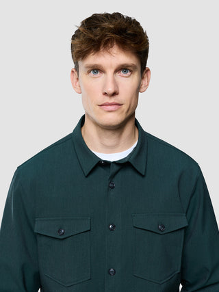 Essential Overshirt Pine Green