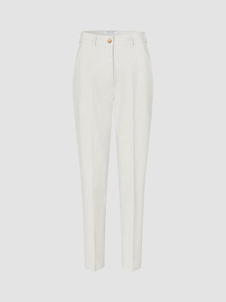 Women Essential Pants Tapered Off White