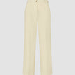 Women Essential Pants Wide Misty Yellow