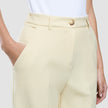 Women Essential Pants Wide Misty Yellow