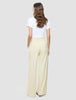 Women Essential Pants Wide Misty Yellow
