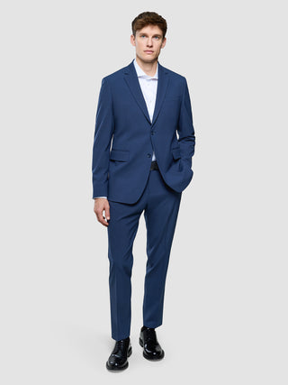 Essential Suit Pants Regular Navy Checks