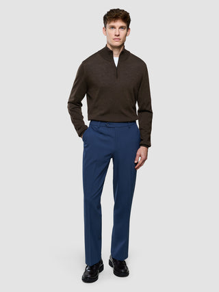 Essential Suit Pants Relaxed Fit Navy Checks