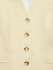 Women Essential Long Vest Misty Yellow